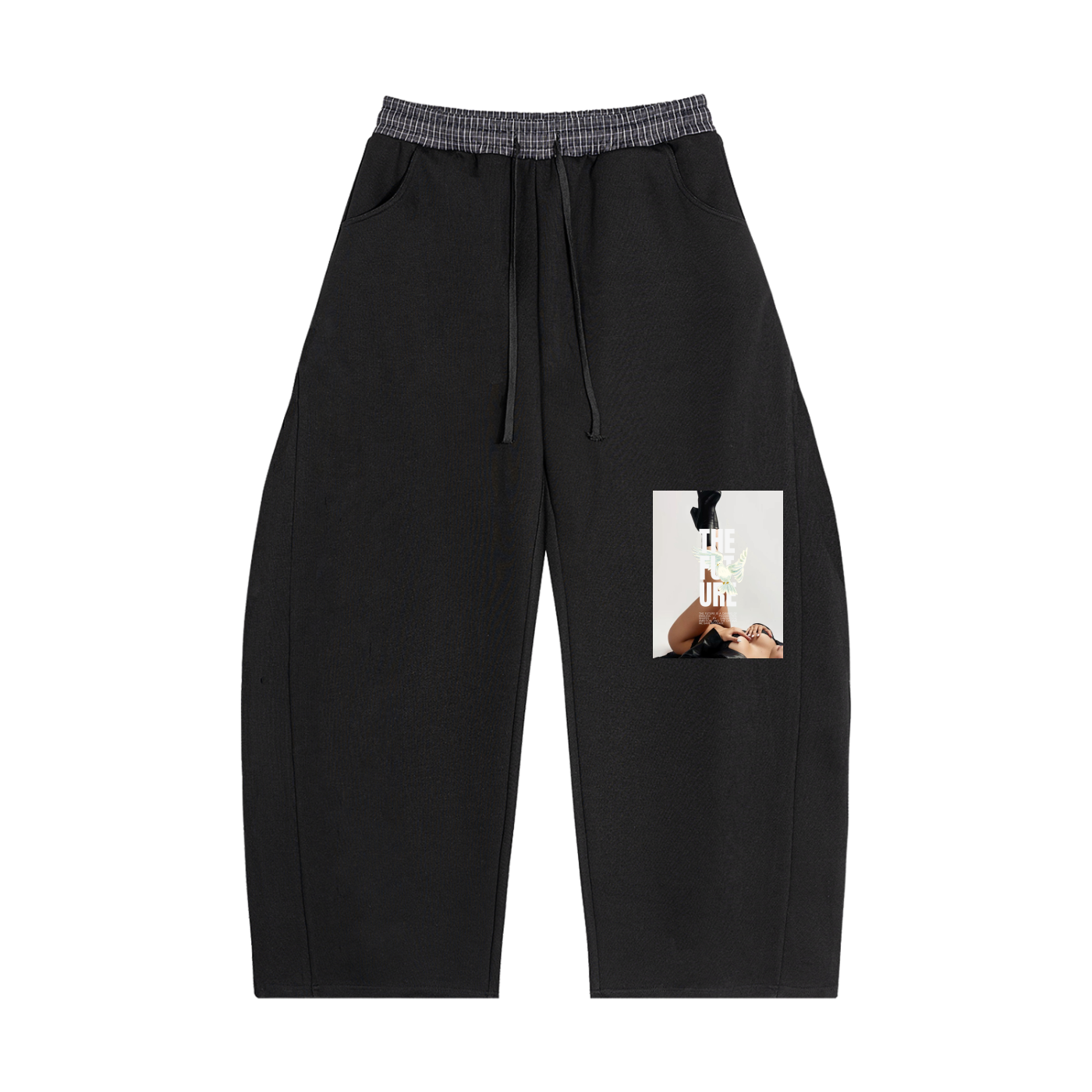 THE FUTURE - Plaid Waistband Barrel Sweatpants